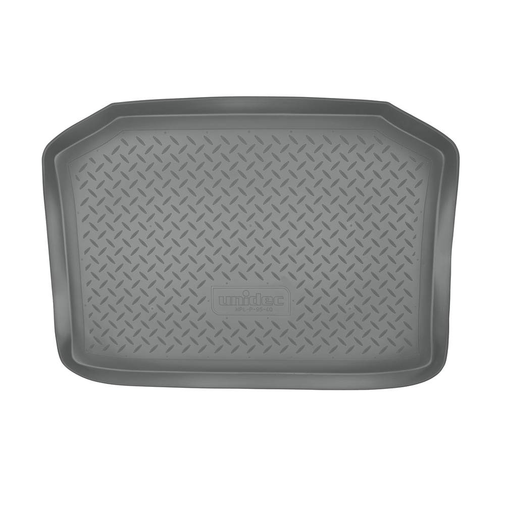 Коврик в багажник Norplast/Unidec для Volkswagen Polo в кузове HB (2002-2009) Серый, полиуретан, арт.NPL-P-95-40-G