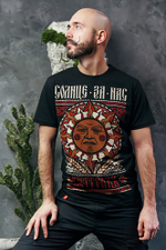 Футболка Варгградъ мужская чёрная «Солнце за нас» (без отделки)