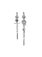 Серьги "Elongate mini stic" Silver