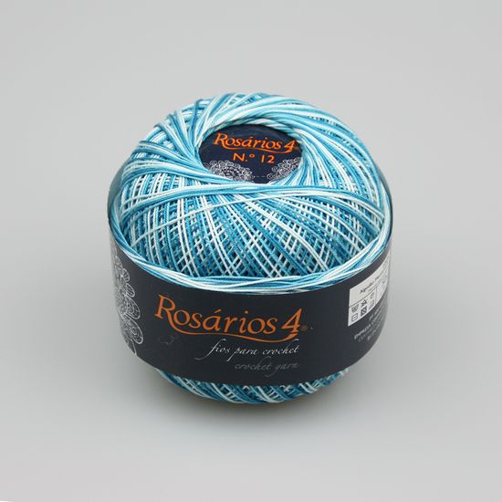 Пряжа ROSARIOS 4 Хлопок мерсеризованный принт № 12 (100% мерсеризованный хлопок)