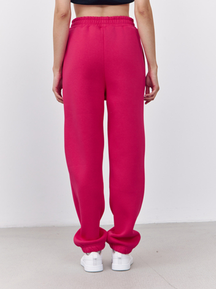 Брюки женские с начесом (малиновый)
