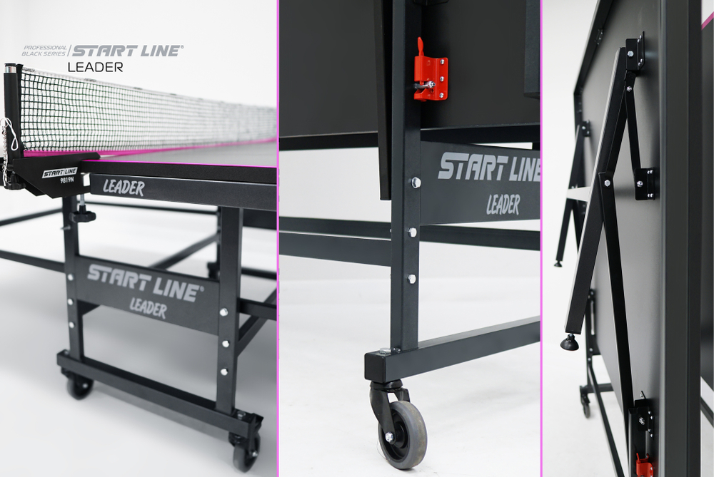 Стол теннисный Leader Black