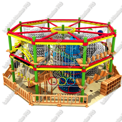 Детский веревочный парк для торгового центра "Паутина"