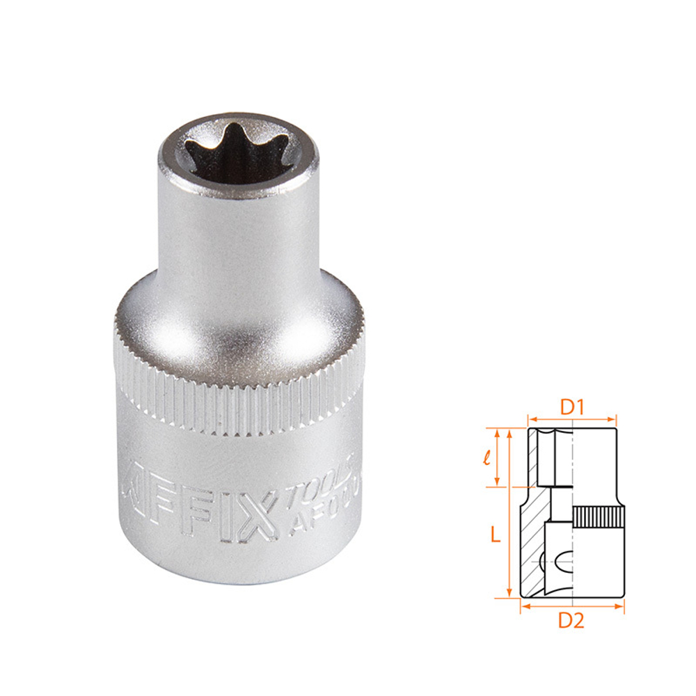 AFFIX (AF00043011) Головка торцевая TORX Е-стандарт 1/2", E11