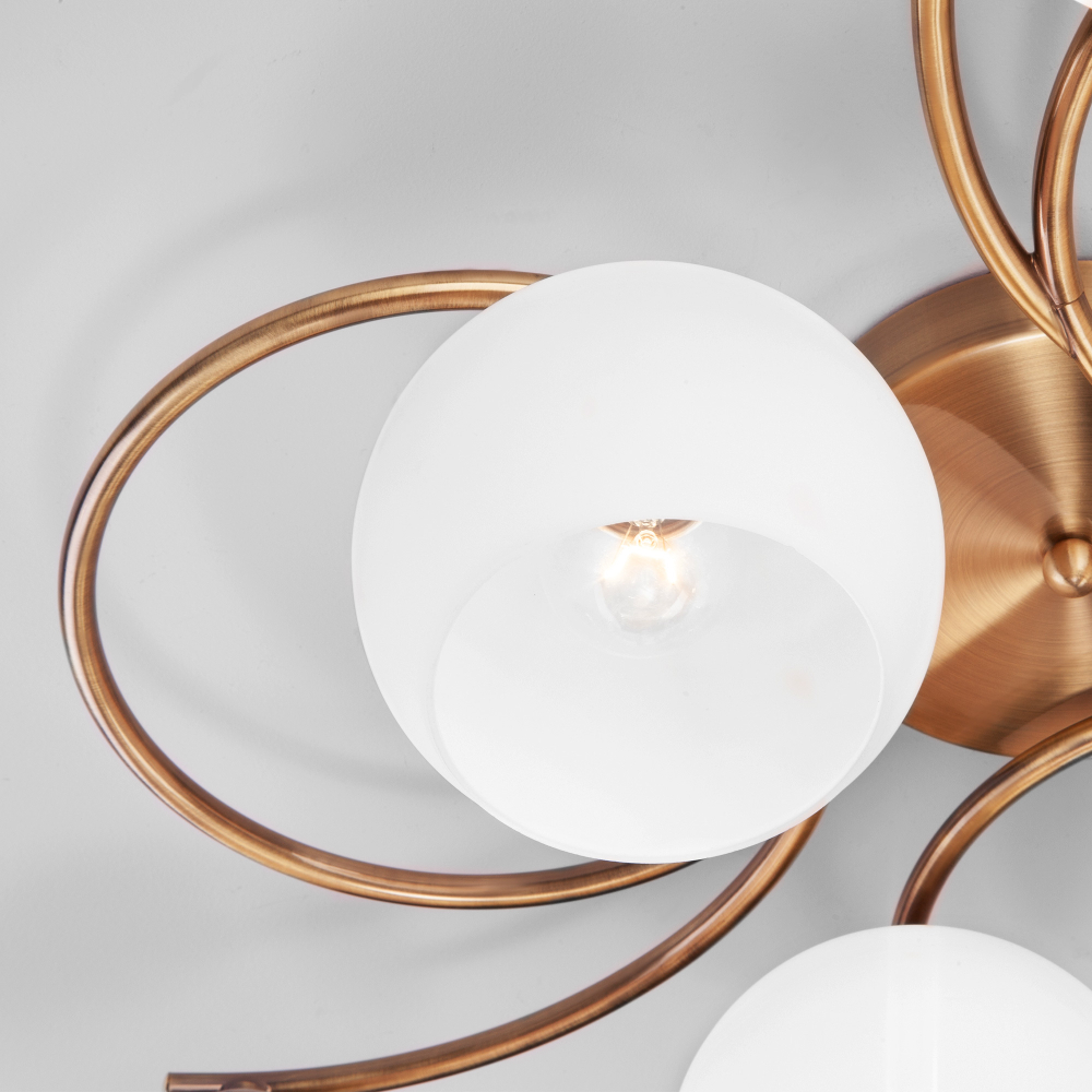 Потолочная люстра 30144/6 античная бронза