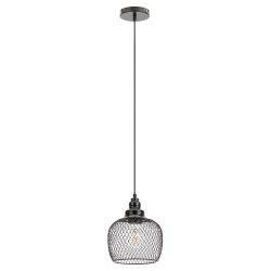 Светильник подвесной (подвес) ЭРА PL8 BK металл, E27, max 60W, высота плафона 220мм, подвеса 760мм, черный