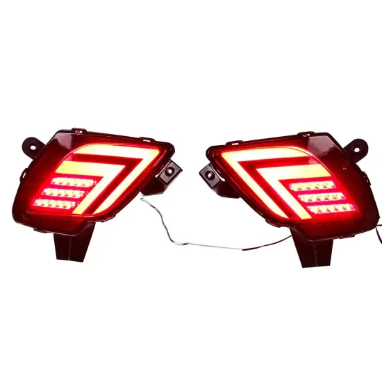 Светодиодные вставки в задний бампер Мазда СХ-5 V12 Type