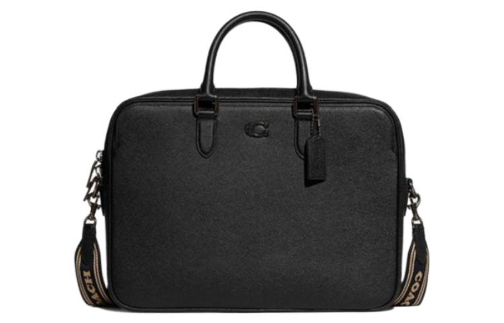 COACH Gotham Cow Leather Handbag Briefcase Men"s Black