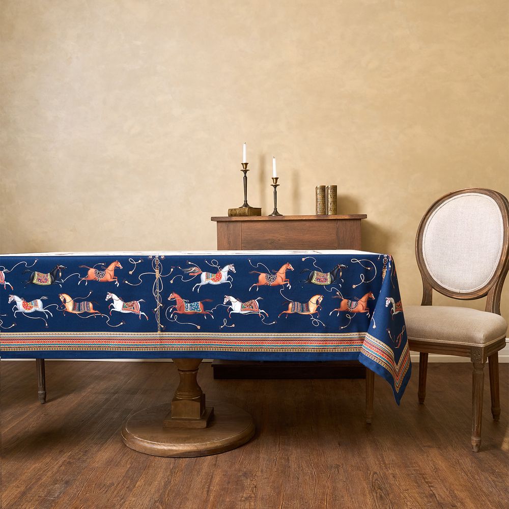 СКАТЕРТЬ "PASSAGE" 140Х180СМ ,БЕЛЫЙ, 100% ХЛОПОК С ПРОПИТКОЙ,ТВИЛ