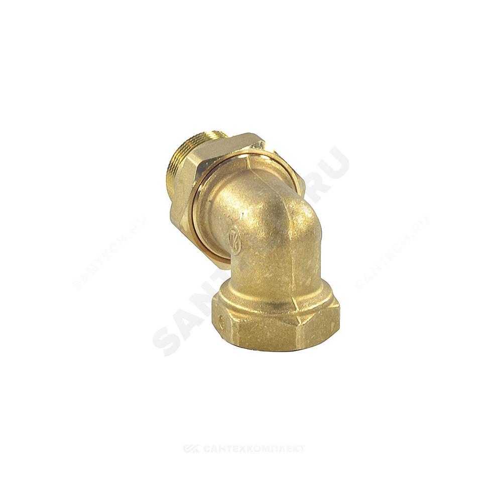 Соединитель латунь американка Ду 32 (1 1/4") угловой ВР/НР R19 Giacomini R19Y006