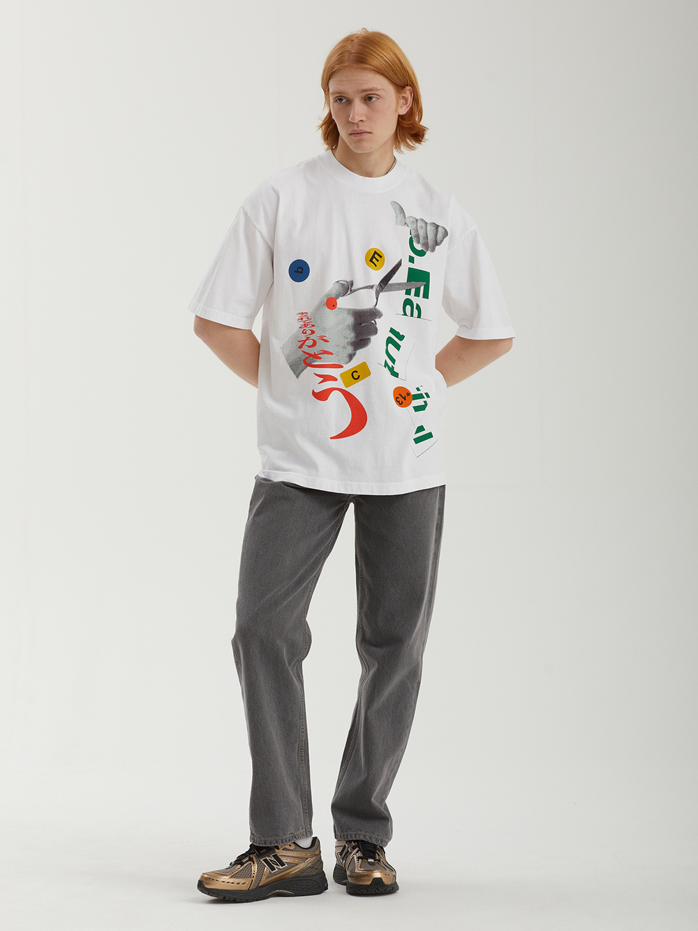 Мужская Футболка Cutting