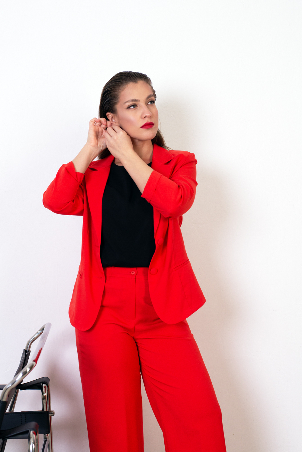 Брюки женские 3393ВЕ, пламя #479Пла023393ВЕ