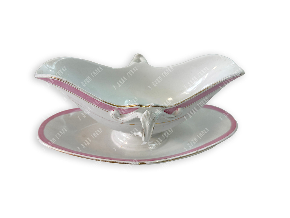 Соусник фарфоровый. Гарднеровский фарфоровый завод, с. Вербилки. 1870–1880-е. Россия.