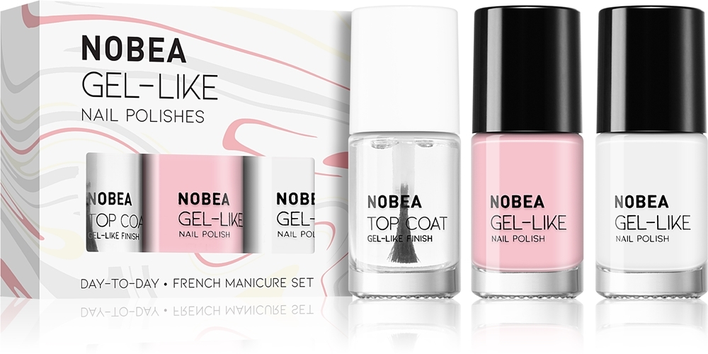 NOBEA Day-to-Day Fresh Frost Set - набор лаков для ногтей, 3× 6 ml