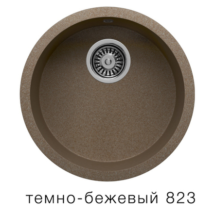 Кухонная мойка Tolero R-104 435мм Темно-бежевый №823