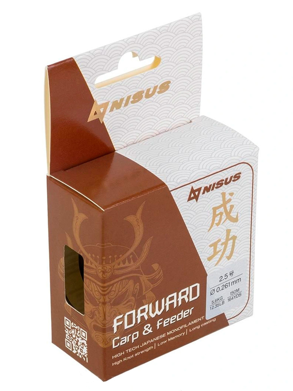 Леска для рыбалки Nisus FORWARD Carp&Feeder brown Nylon 0,437mm/150m (N-FCF-0437-150)