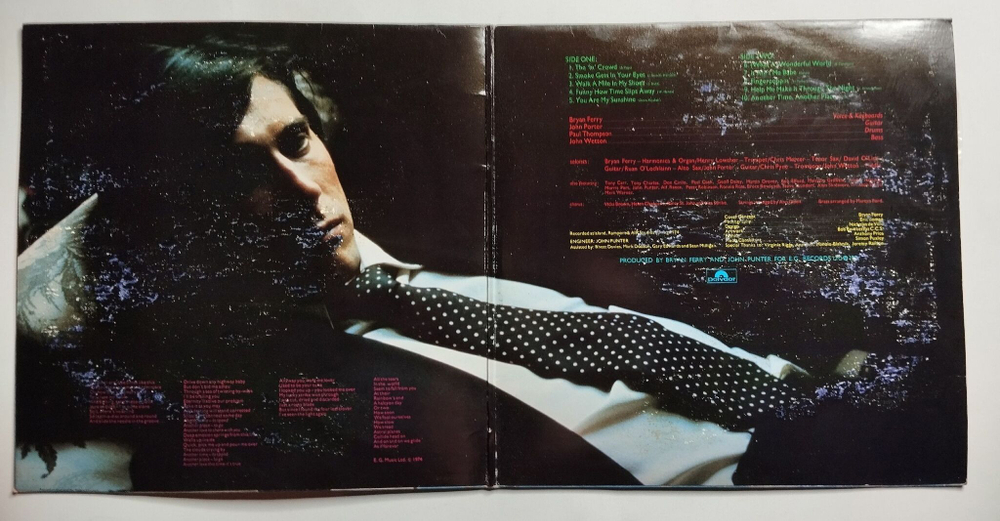 Винтажная виниловая пластинка LP Bryan Ferry Another Time, Another Place (UK 1974)