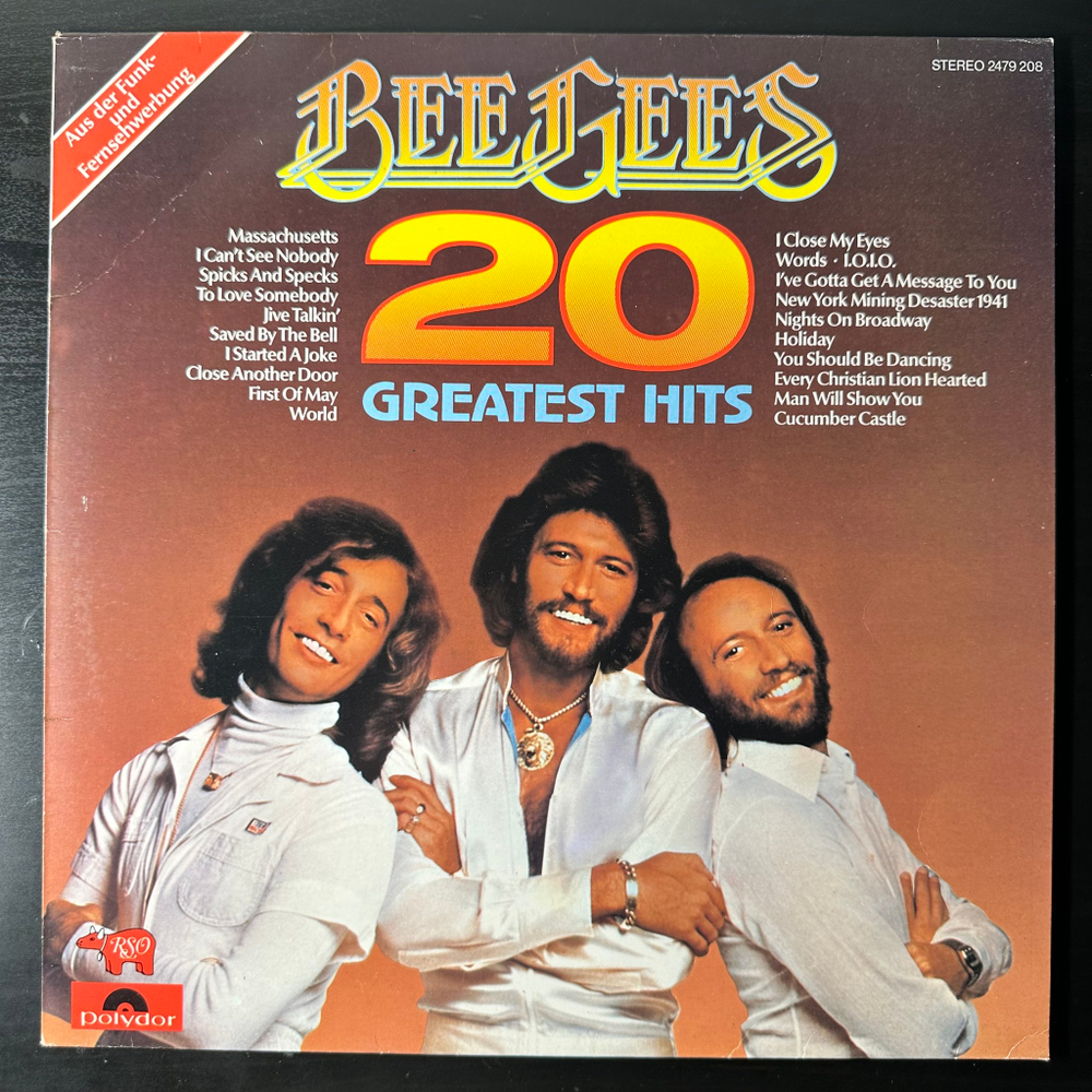 Bee Gees ‎– 20 Greatest Hits (Скандинавия 1978г.)