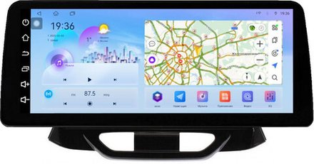 Магнитола для Lada Xray 2015-2022, Xray Cross - FarCar монитор 12.3" 2K QLED на Android 14, TS10, CarPlay, 4G SIM-слот