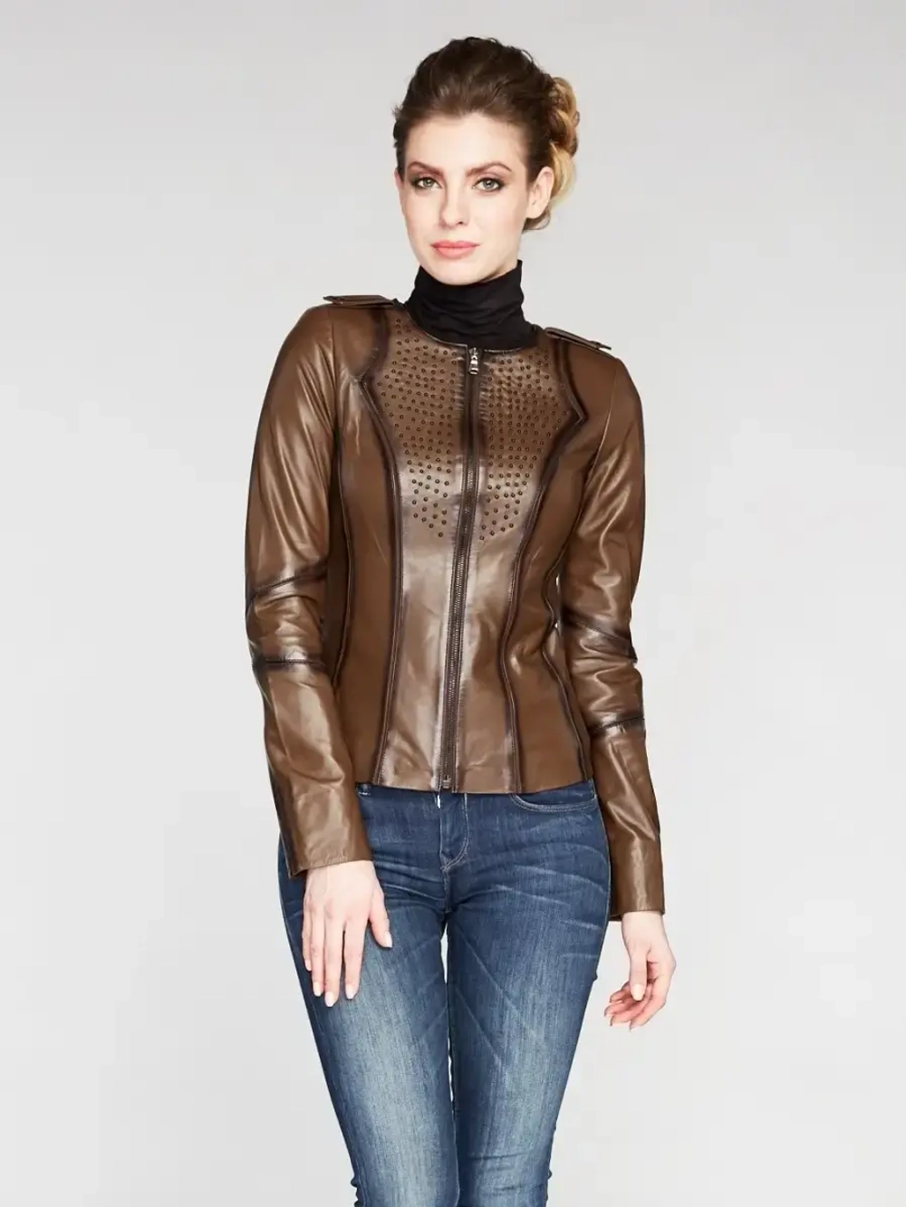 Куртка женская из натуральной кожи