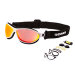 Спортивные очки OCEAN Tierra de fuego White / Revo Orange Polarized lenses