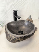 Раковина из речного камня RS-65994 39х31х16 из натурального камня
