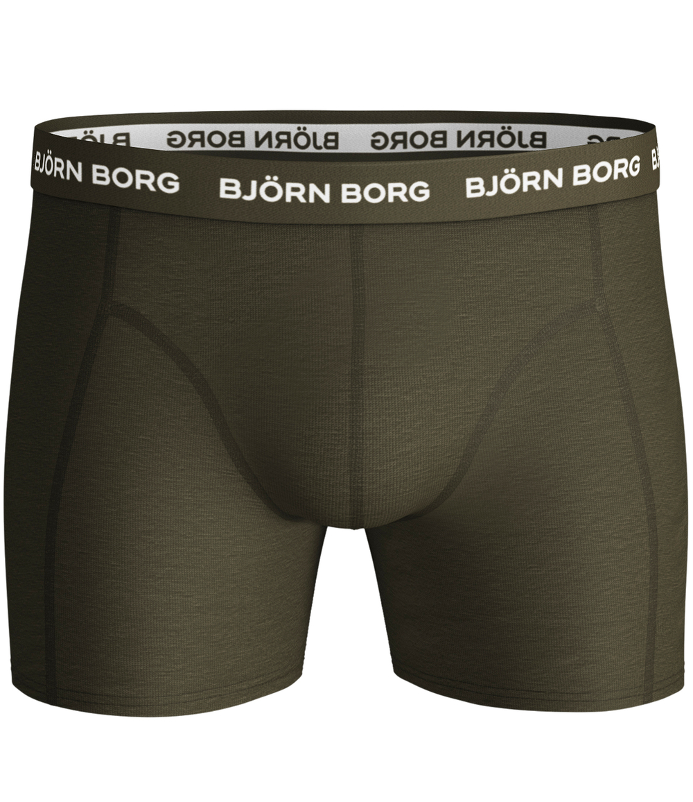 Мужские спортивные боксеры Björn Borg Shorts Sammy BB LA Flower - olive night