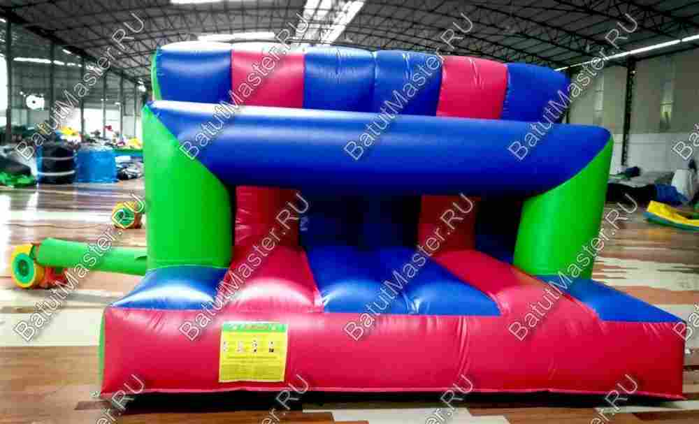 Коммерческая надувная полоса препятствий "Азарт" 25*3,5*4,5 м