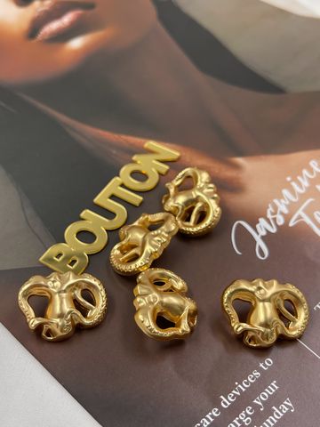 Пуговицы в форме осьминога Скиап., матовое золото