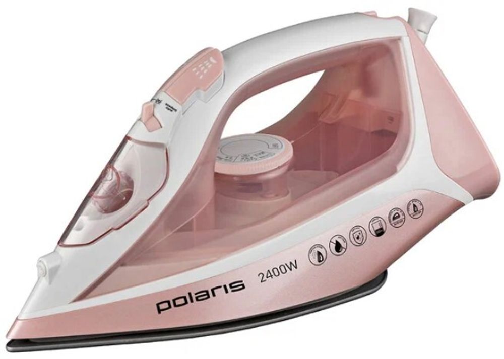 Утюг Polaris PIR-2497AK белый/розовый