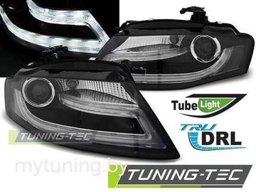 Передние фары tru drl black для Audi A4 B8
