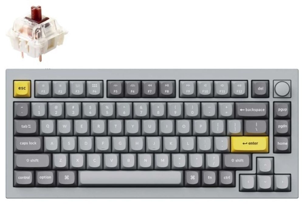 Клавиатура Keychron Q1-N3 серый