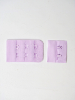 Подборка лавандовых бельевых резинок + застежки для бюстгальтера текстильные