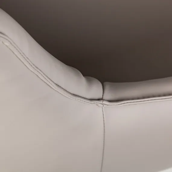 Полукресло Sofia, серая экокожа Soft-Touch