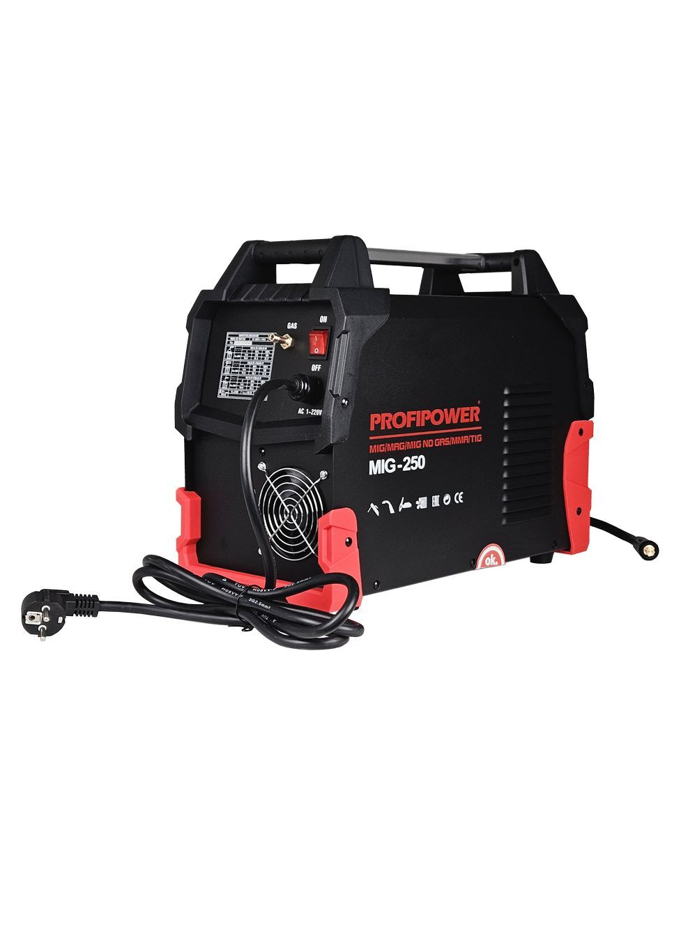Полуавтомат сварочный многофункциональный PROFIPOWER MIG-250 5 в 1 (MIG/MAG//MIG NO GAS/ММА/TIG)