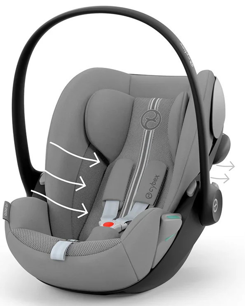 Коляска Cybex Balios S Lux TPE complete Cloud G Stone Grey Plus Base G 4 в 1 Stormy Blue с дождевиками