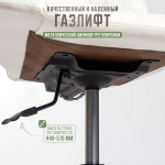 Комплект стульев для салона красоты Massagecomplekt, Стул мастера Ракушка на колесиках + кресло для клиента Ракушка на стальных ножках, экокожа белый