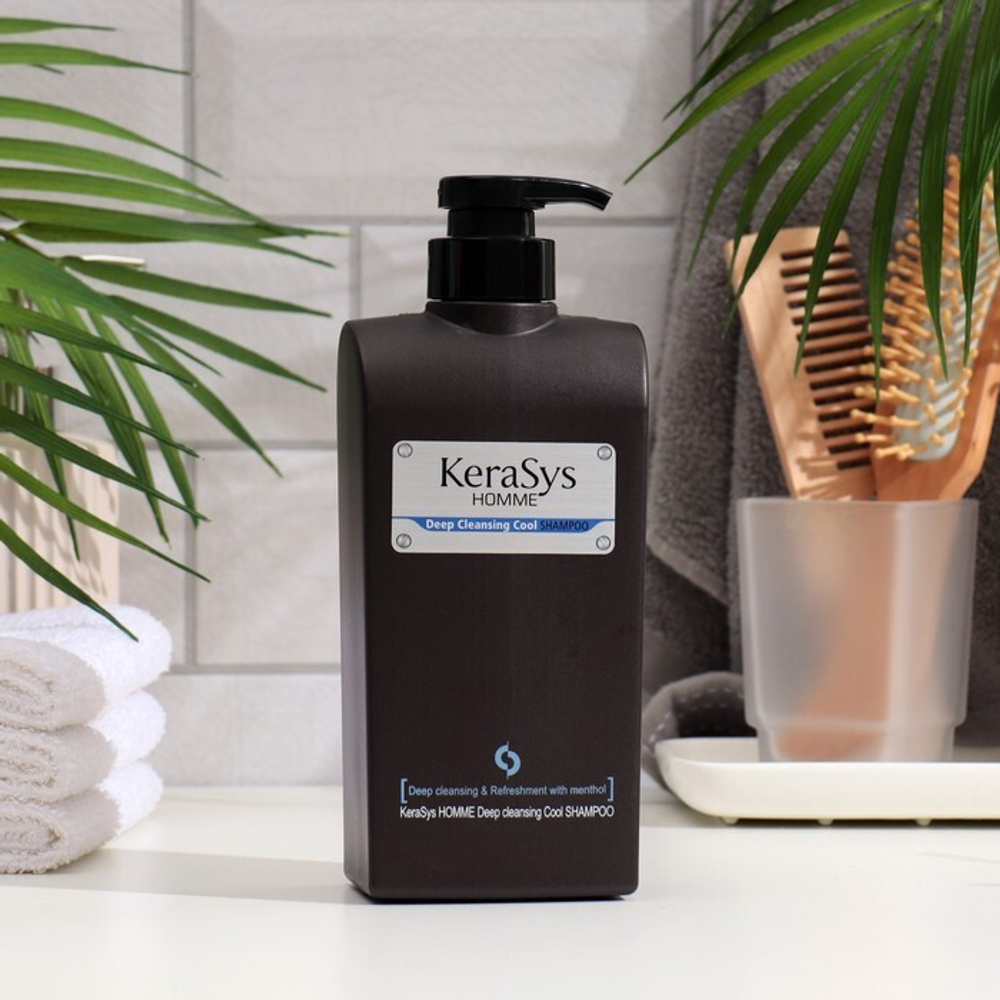 Шампунь для мужчин освежающий Kerasys Homme Deep Cleansing Cool Shampoo
