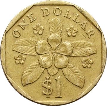 1 доллар 1987-1991 Сингапур