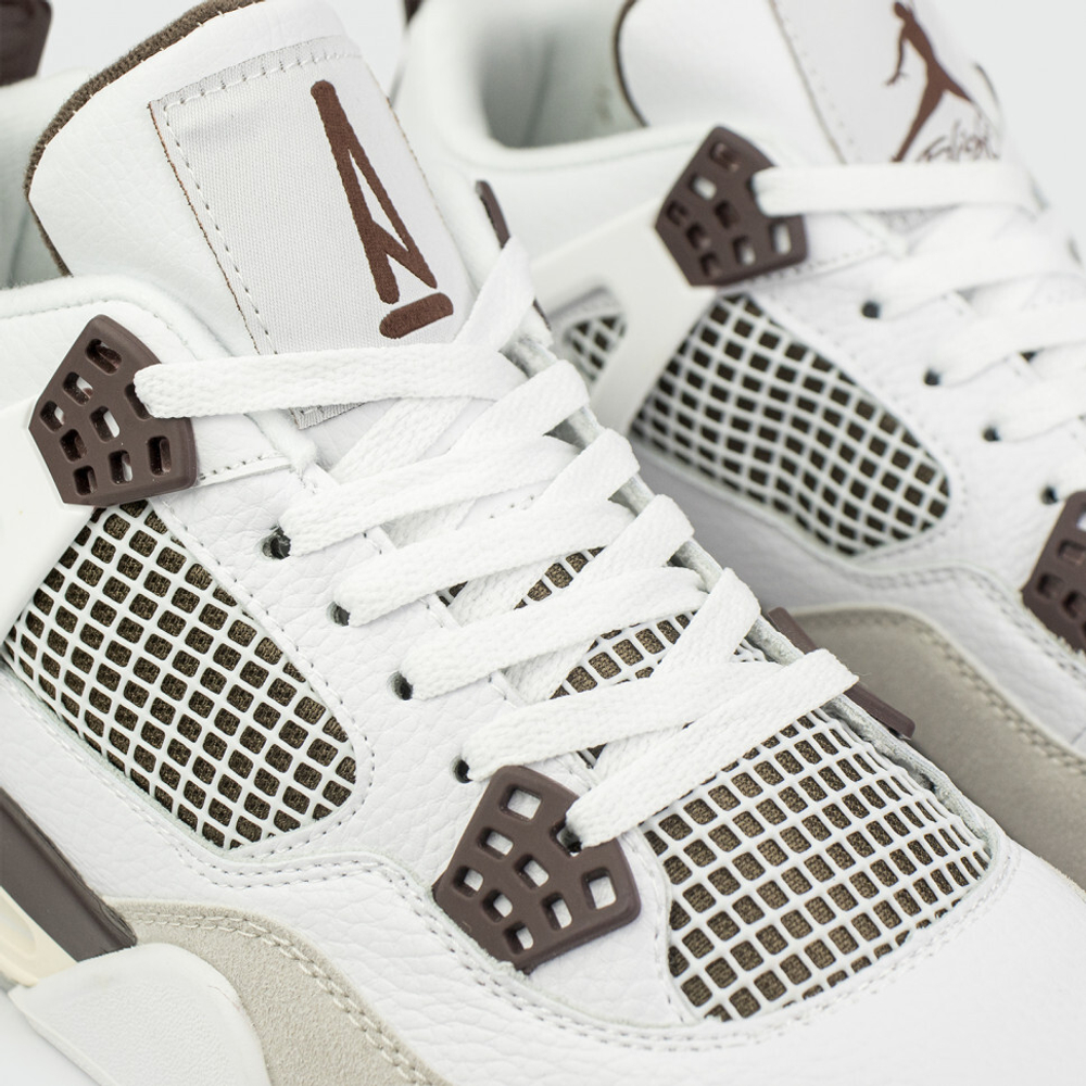 кроссовки Air Jordan 4 x A Ma Maniere White / Brown