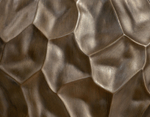 Кашпо TREEZ Effectory - Metal - Плоская сфера Design Crumple