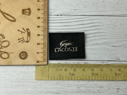 Нашивка LAC КОЖА черн