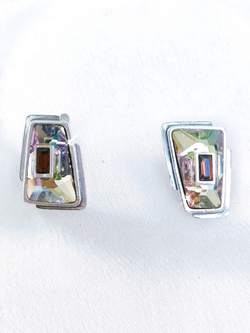 "Амарис" серьги в серебряном покрытии из коллекции "Cocktail" от Jenavi с английским замком