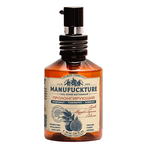 Интимный гель-крем для мужчин с пролонгирующим действием Manufuckture 50мл