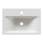 Раковина накладная на столешницу WAVE Trend 450*300*100 ш*г*в с отв под смеситель,белый,прямоуг
