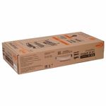 Этажерка офисно-бытовая "Ладья-33КС", 650х450х300 мм, 2 яруса + столик, металл, белая, Э 356 Б