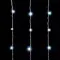Светодиодный мерцающий облегченный занавес 2*3 м, 220V., 600 холодных белых LED ламп, прозрачный ПВХ, Beauty Led (PCL600NOTBL-10-2W)
