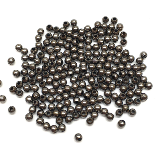 Бусины - разделители 2 мм (100 шт), под черный металл