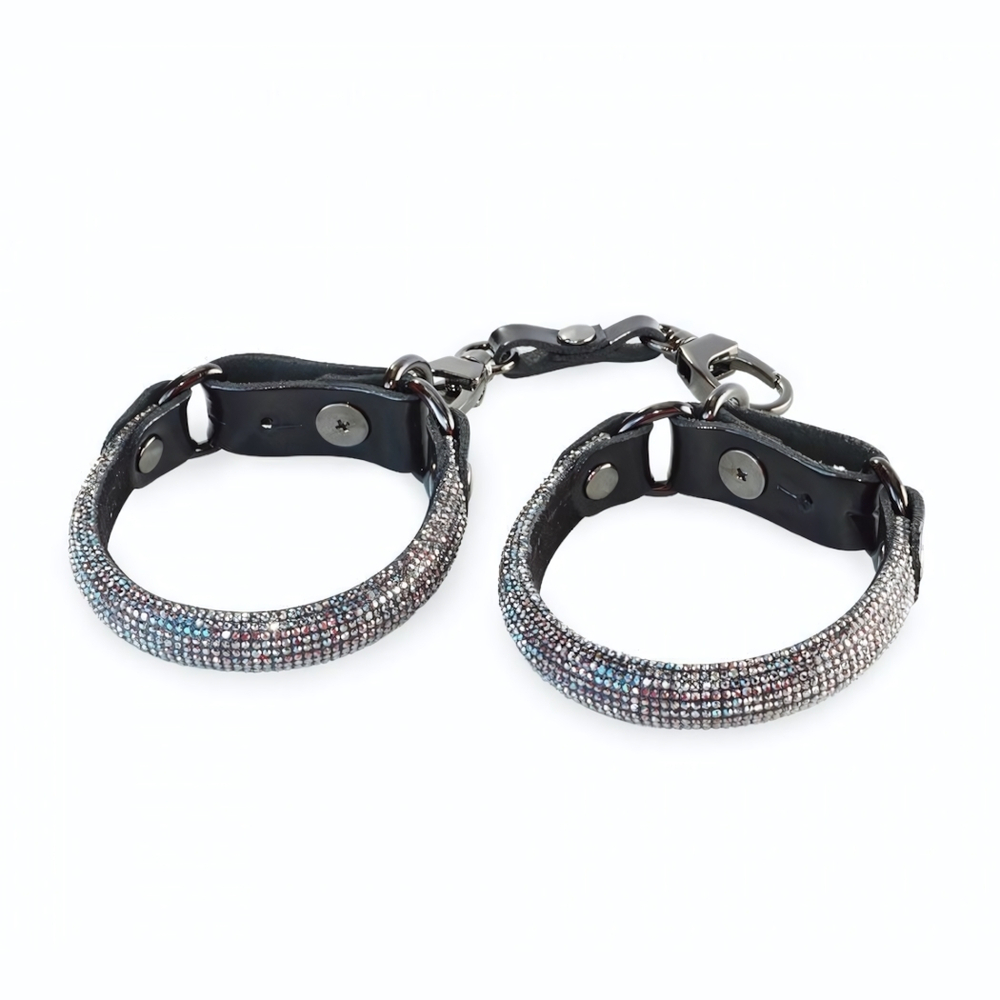 Сверкающие наручники Гламур (Цвет: черный)