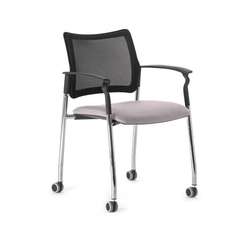 Офисный стул Pinkо mesh chrome на колесах